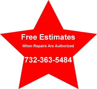 $49.99 estimate on all tv, stereo repairs in Ocean, Monmouth and Middlesex counties